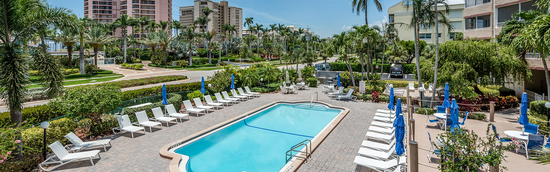 Outdoor Pool With Lounge Chairs